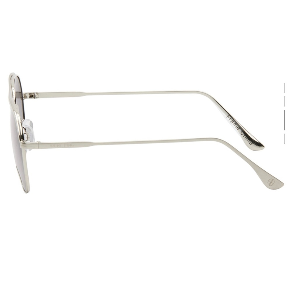 Anine Bing Highland Sunglasses in silver - Picture 3 of 9